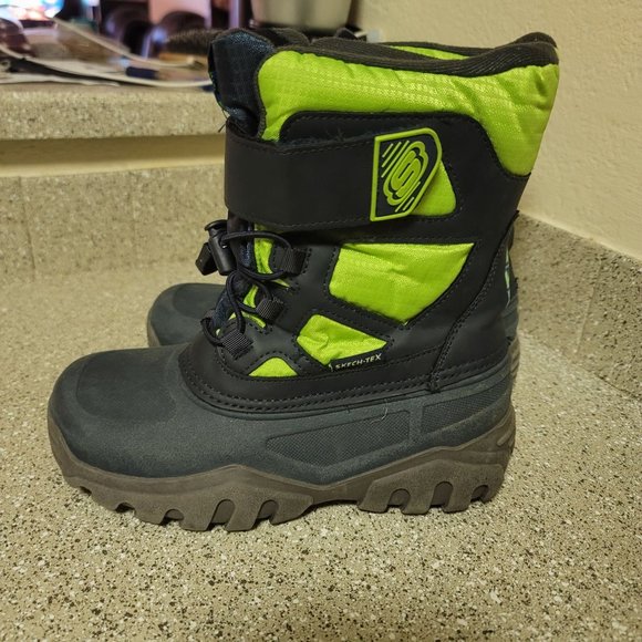 Skechers Other - Kids Skechers Blue Green Water Repellant Lined Boots Size 1Y